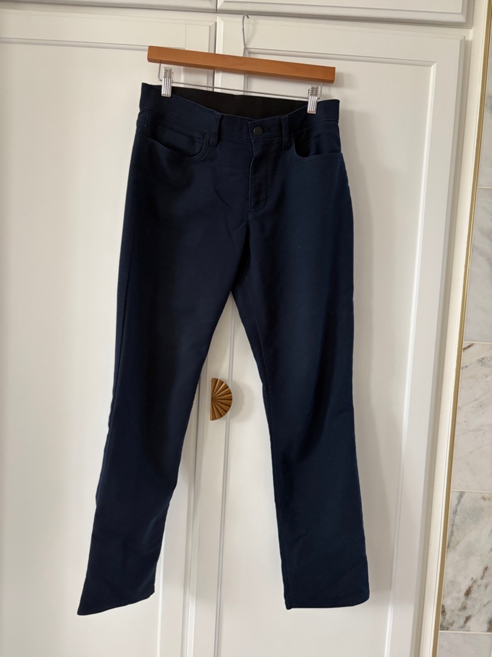 Calvin Klein Men's Navy Straight-Leg Pants